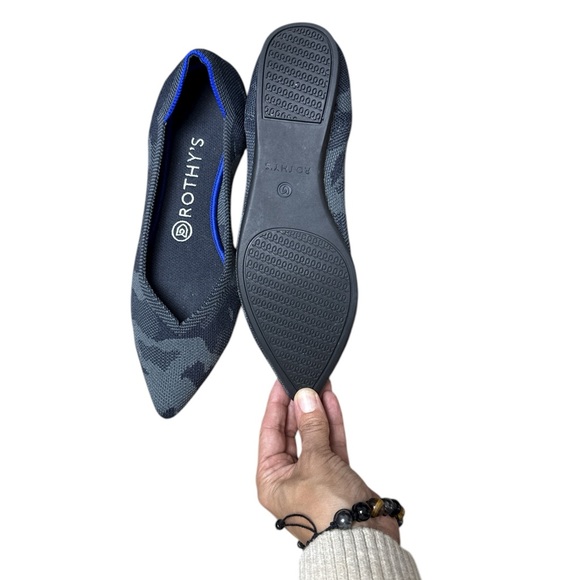 Rothy's Women's Black and Blue Flats - Picture 3 of 3